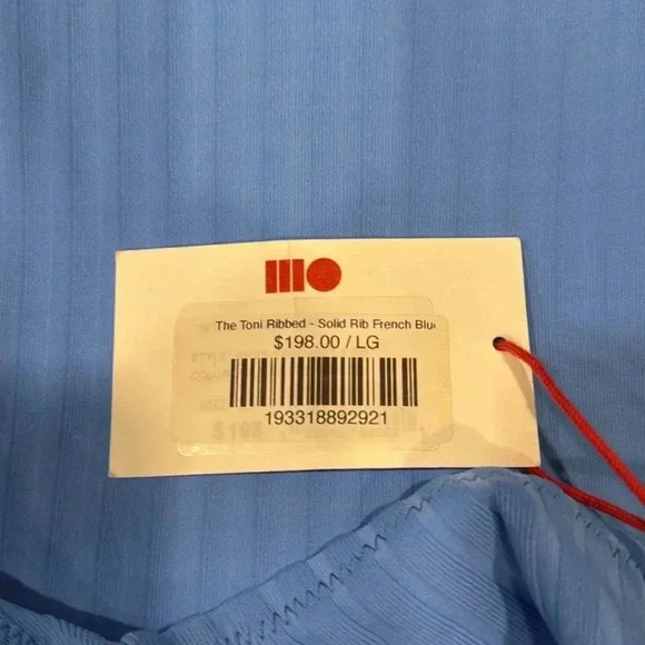 Solid & Striped The Toni Ribbed Solid Rib French Blue - Picture 4 of 4